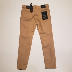 VGB Vintage Genes Black Men's NWT Slim Fit Jeans 36×32 French Terry Denim Brown